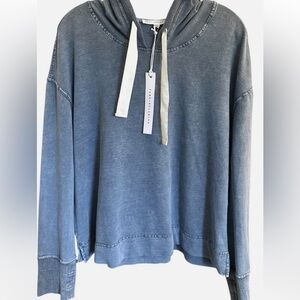 Jane & Delancey (Medium) Vintage-look Relaxed-fit Casual Blue Pullover Hoodie